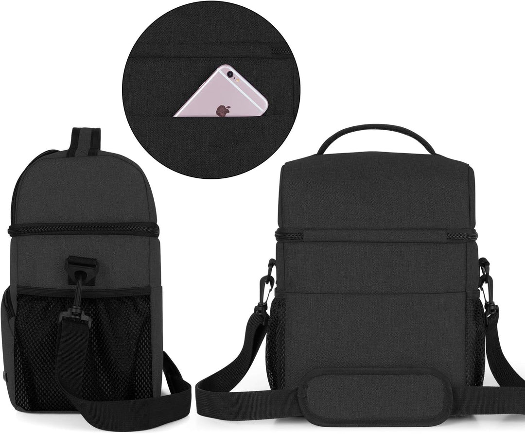 Teamoy Doppelschichtige Muttermilch Kühltasche mit Eisbeutel, Reise Babyflasche Kühltasche bis zu 6