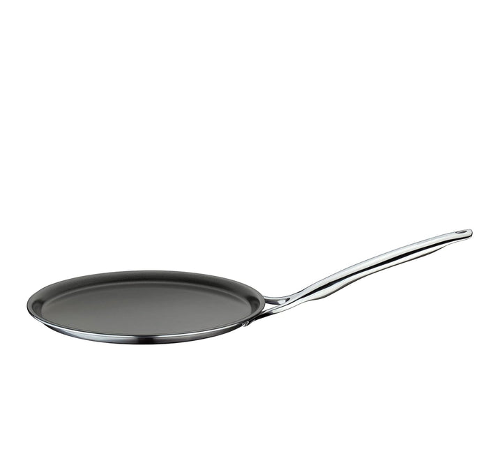 Spring Vulcano Classic Crepes Pfanne 28 cm | Edelstahl | 5-Lagen-Mehrschichtmaterial | Antihaftbesch