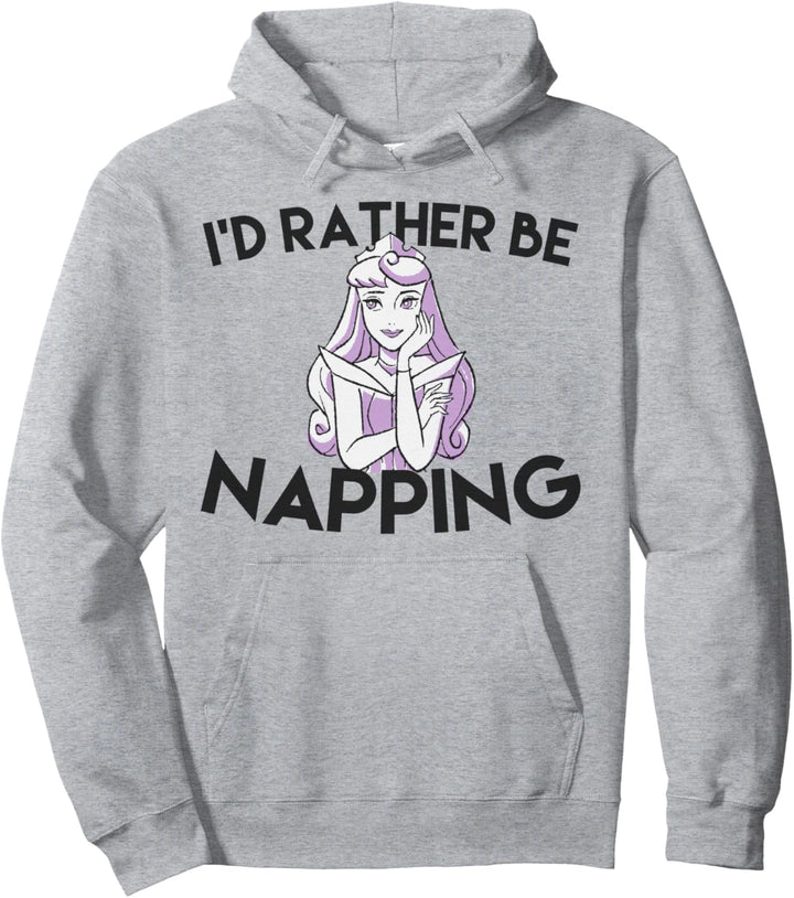 Disney Sleeping Beauty Aurora I'd Rather Be Napping Portrait Pullover Hoodie