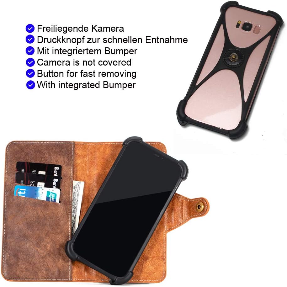K-S-Trade Für LG Electronics G8s ThinQ Hülle Handyhülle Schutzhülle Bookstyle Case Wallet-Case Für L