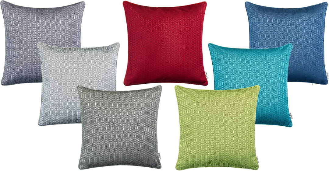 Brandsseller Outdoor Garten Kissen Dekokissen Wabenoptik Schmutz- und Wasserabweisend mit Reissversc