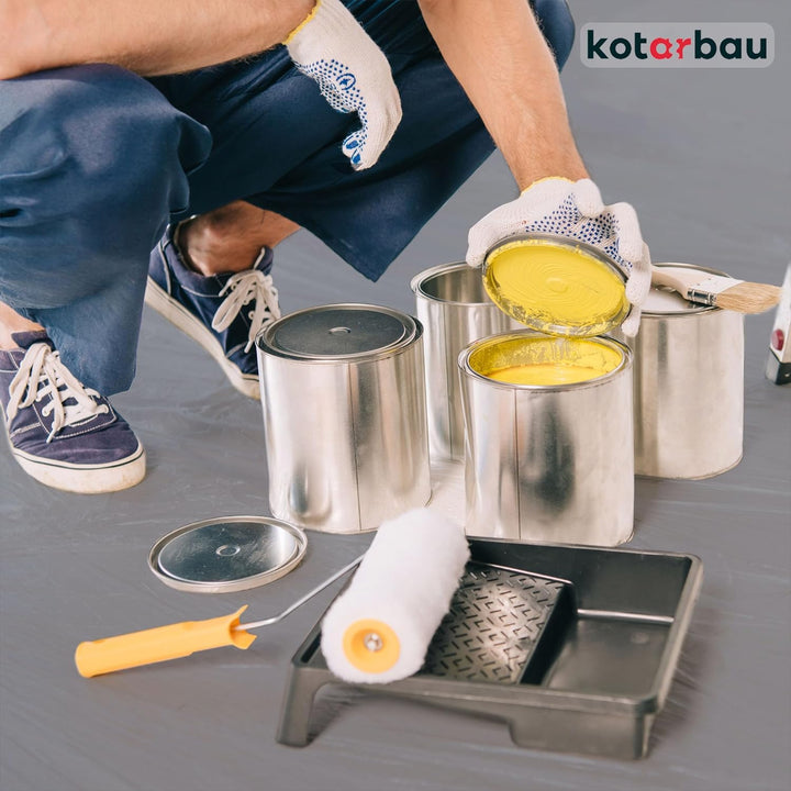 KOTARBAU® 50er Set Abdeckfolie 4x5m Stark Staubschutzfolie Plastikplane Baufolie Allzweck-Folie Male