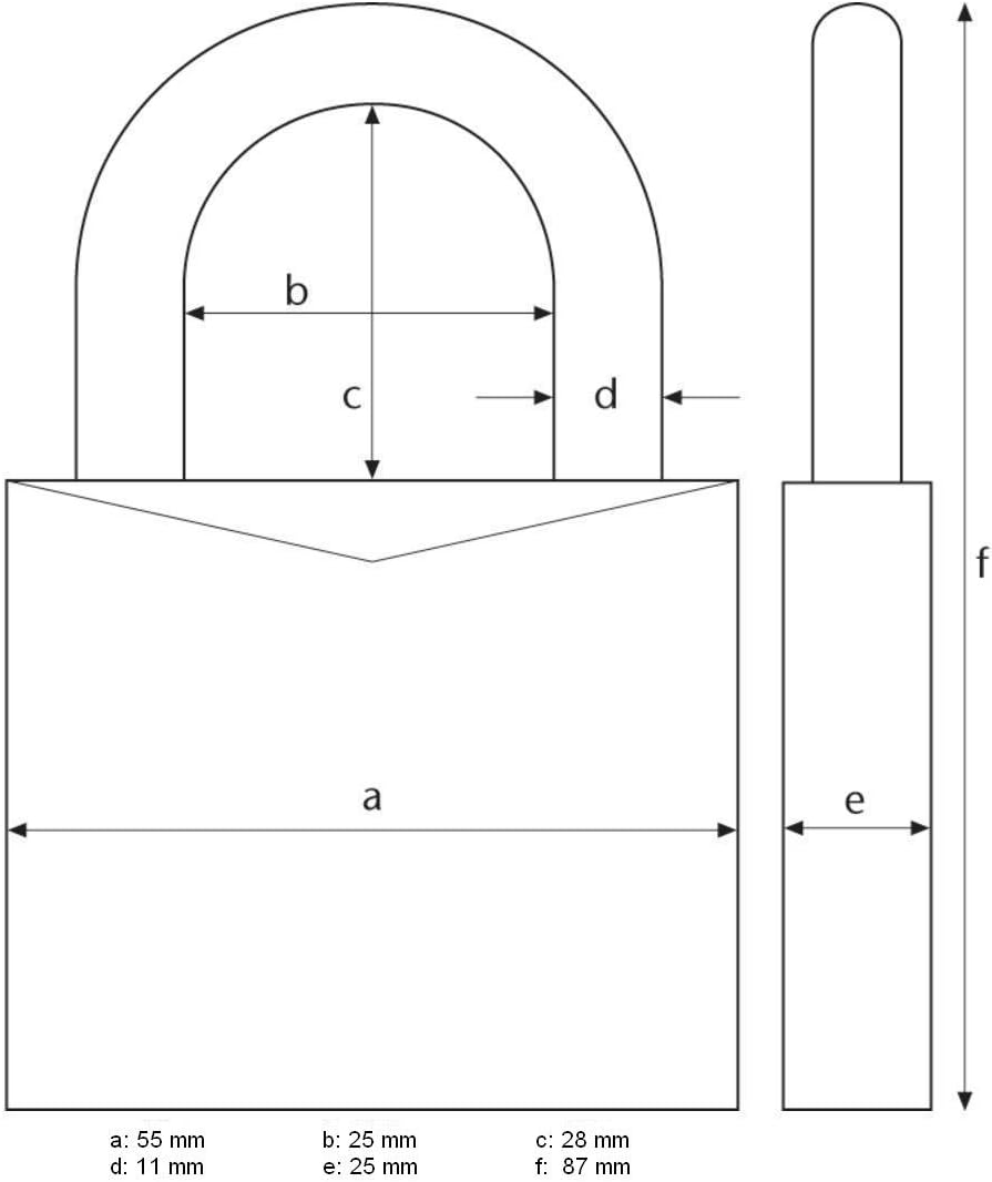 ABUS Hangschloss 34CS55 Spezialschloss
