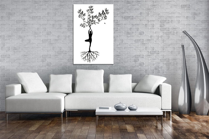 deyoli Menschlicher Baum Format: 80x60 Effekt: Sepia als Leinwandbild, Motiv fertig gerahmt auf Echt