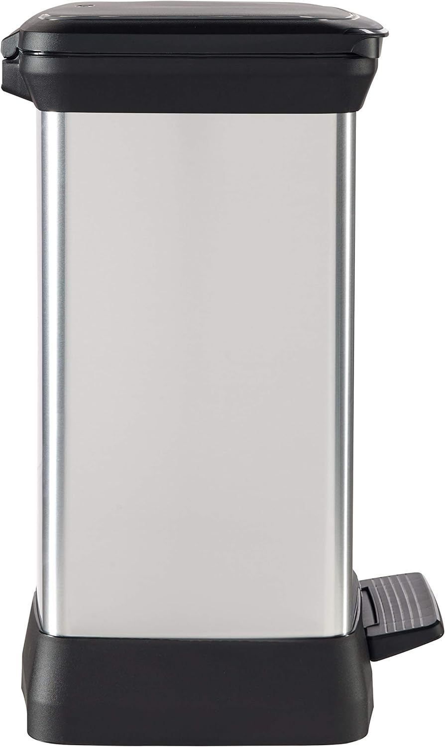 CURVER 203279 Treteimer, rechteckig, Polypropylen/Metall, 39 x 29 x 51 cm