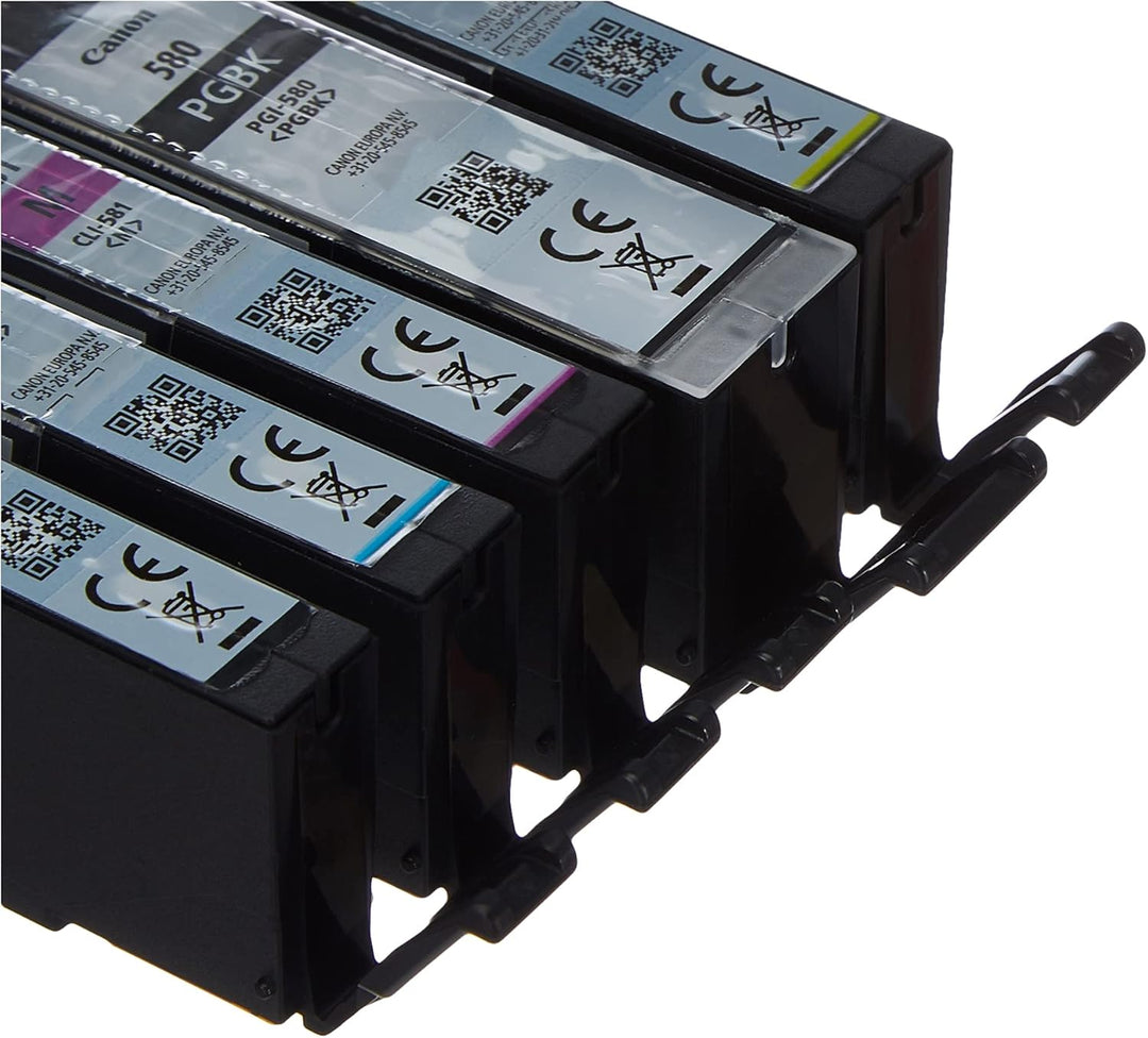 Canon PGI-580 BK / CLI-581 BK/C/M/Y Druckertinte - Pigment- und Farbstofftinte Multipack für PIXMA T