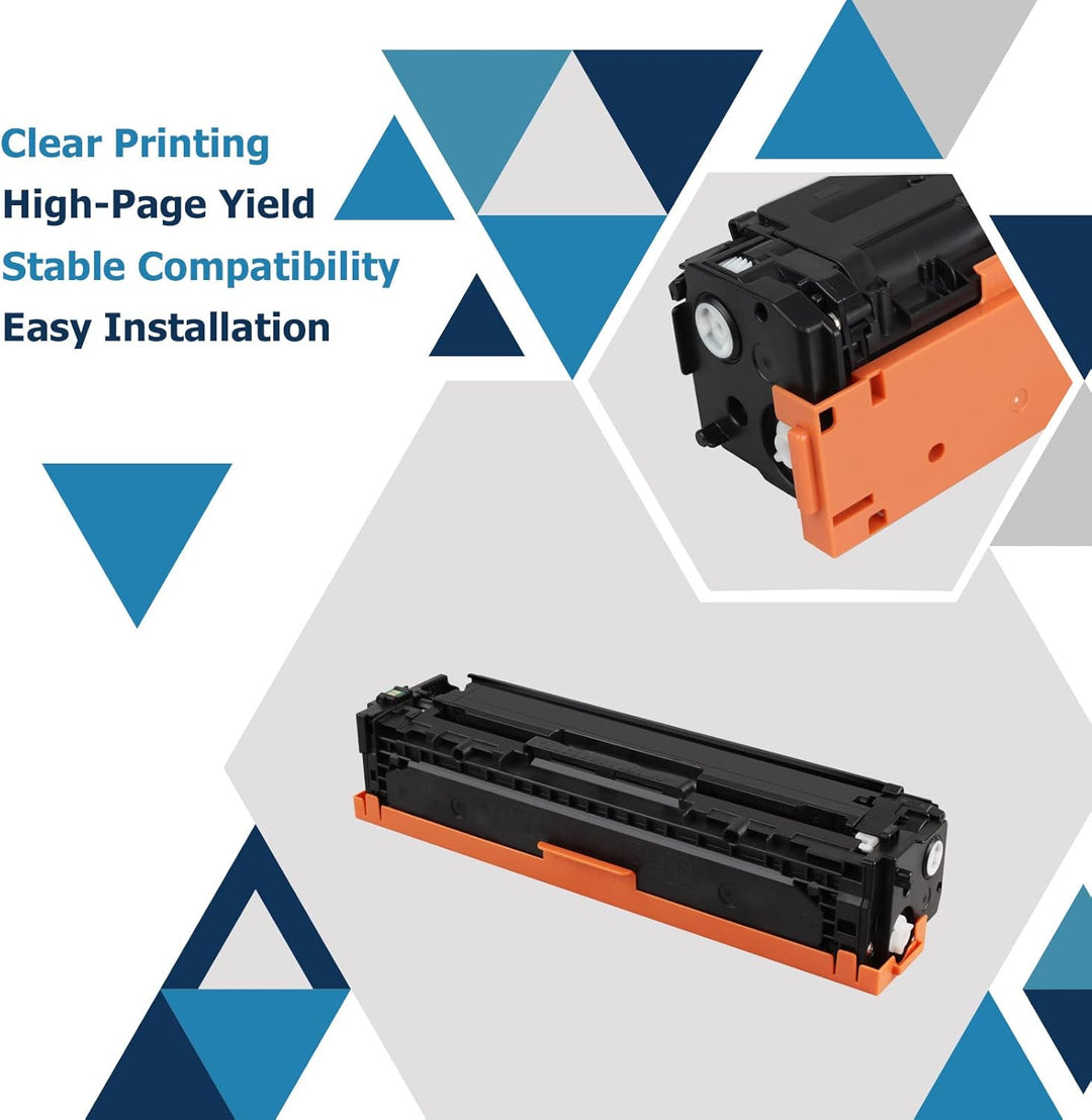 128A 4er-Pack Toner Kompatibel für HP CE320A CE321A CE322A CE323A Laserjet Pro CP1525 CP1525nw CP152