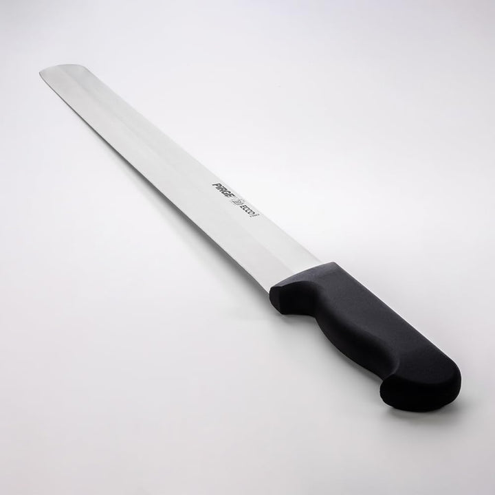 Pirge Ecco Dönermesser 50 cm Schwarz Harter Stahl - Aufschnittmesser - Schärfstes Döner Langmesser -