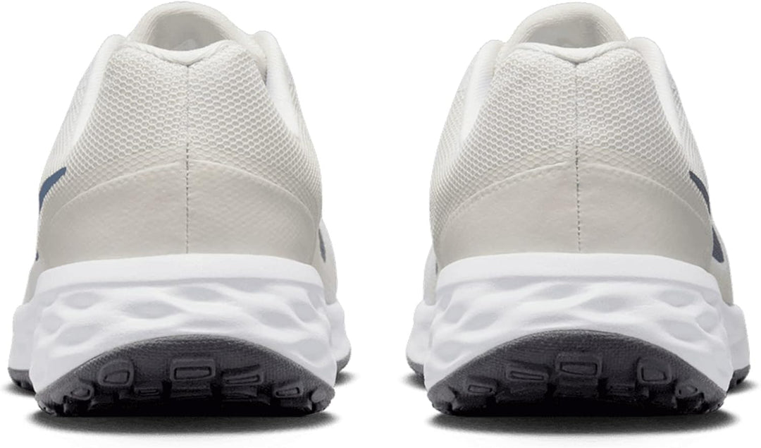 NIKE Revolution 6 Sneaker, Summit White/Diffused Blue-Light-Knochen, 18.5 EU