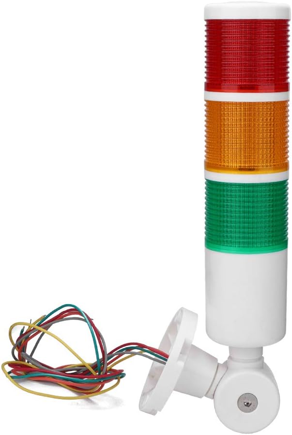 EVTSCAN Neueste Signalleuchte Säule LED Alarm Rundturm Lichtanzeige Blitzlicht Warnleuchte Summer Ro