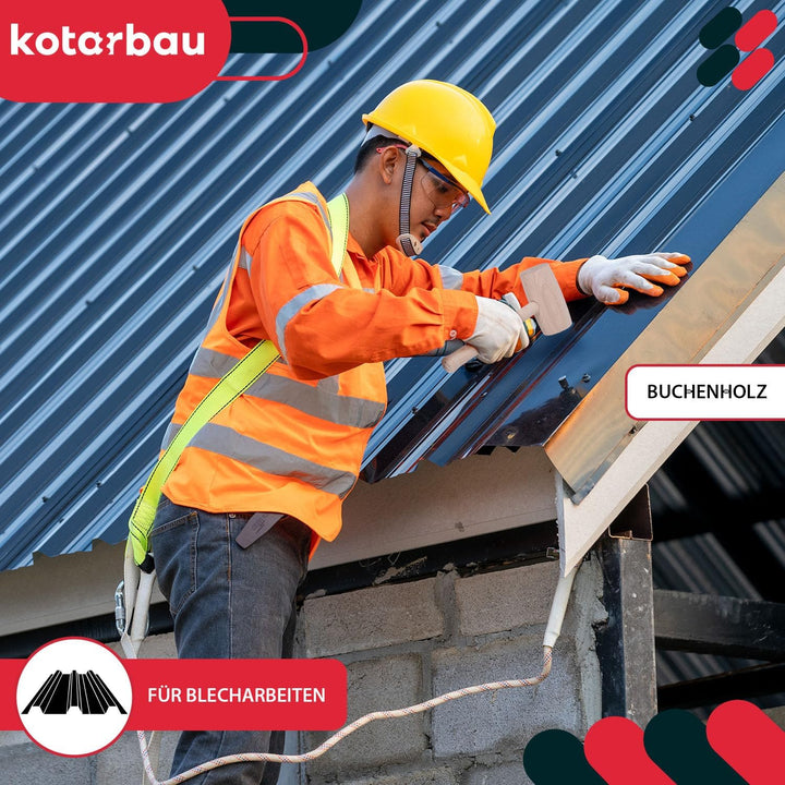 KOTARBAU® Holzhammer Durchmesser 65 mm für Schreiner Blechbearbeitung Schreiner-Knüppel Schreiner-Ha