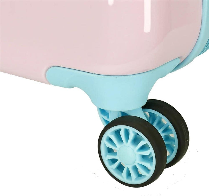 Enso Magic Unicorn Kabinentrolley, Rosa, 38 x 55 x 20 cm, starrer ABS-Kombinationsverschluss, seitli