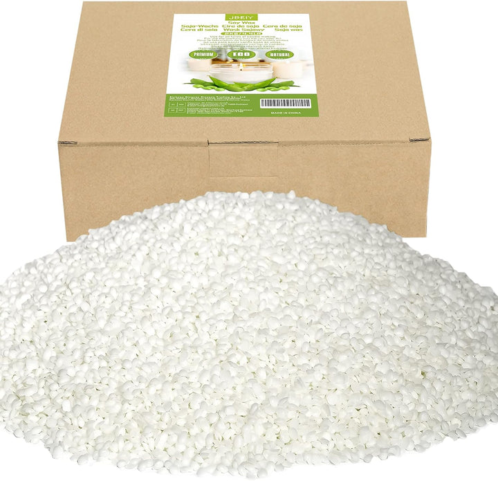 JBEIY 2 KG SojaWachs, Hohe Qualität Natürliche Soja Kerzen Wachs für DIY Kerzen Giessen Selber Mache