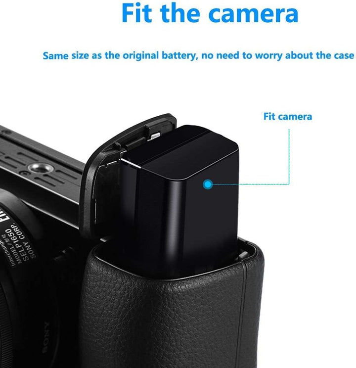 CITYORK NP-FW50 Kamera-Akkuladegerät für Sony A7, A7 II, A7R, A7R II, A7S, A7S II, A600, A6500, A630