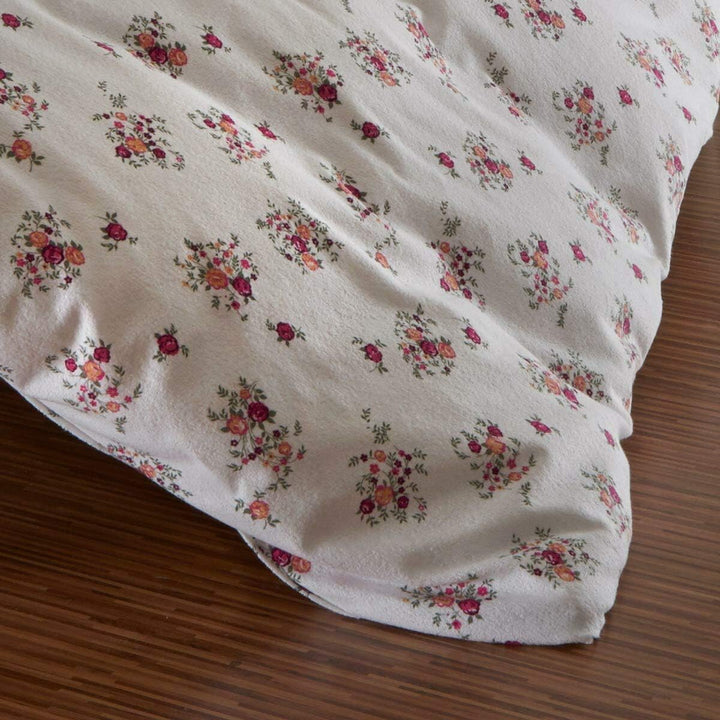 Traumschlaf Frottee Bettwäsche Claire rot 1 Bettbezug 155 x 220 cm + 1 Kissenbezug 80 x 80 cm, 1 Bet