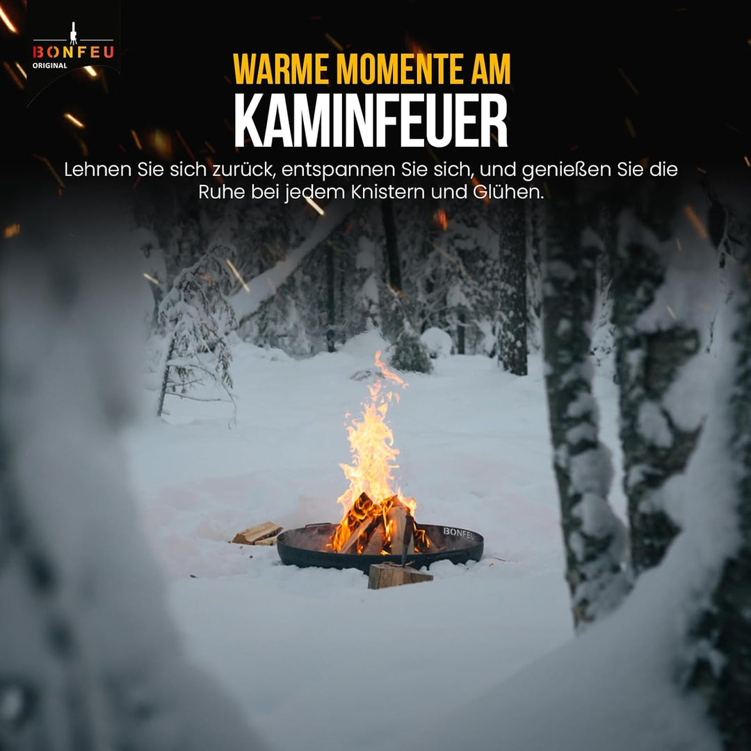 BonFeu BonBowl Feuerschale 80cm - Feuerschalen für den Garten - Feuerstelle Outdoor - Feuerschale mi
