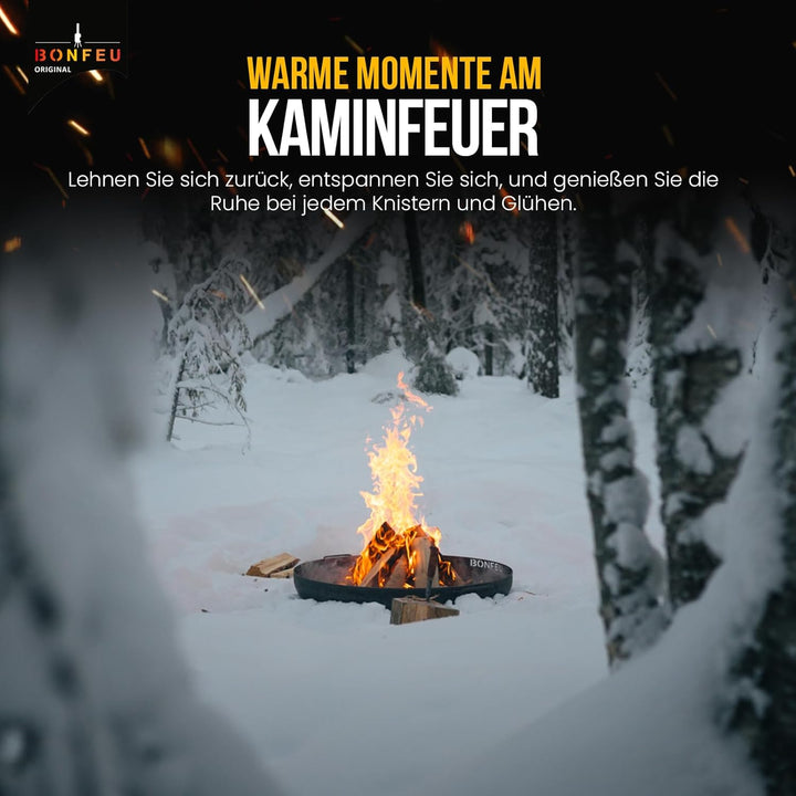 BonFeu BonBowl Feuerschale 80cm - Feuerschalen für den Garten - Feuerstelle Outdoor - Feuerschale mi