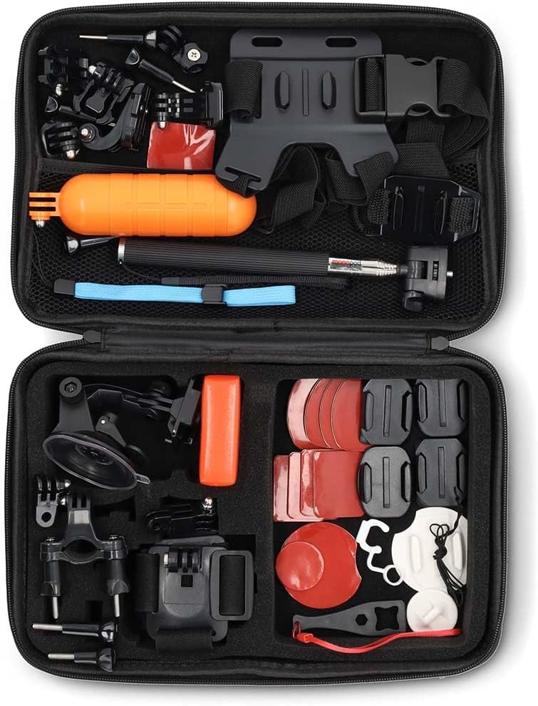 Action Cam Halterung - 41 in 1 - Schwarz