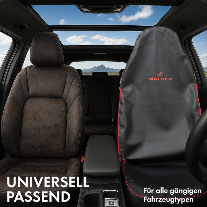 WALSER Auto Schonbezug Vordersitz Guardian, Qualitätssieger Sehr Gut* Sitzschoner Auto, 1 Stück Auto