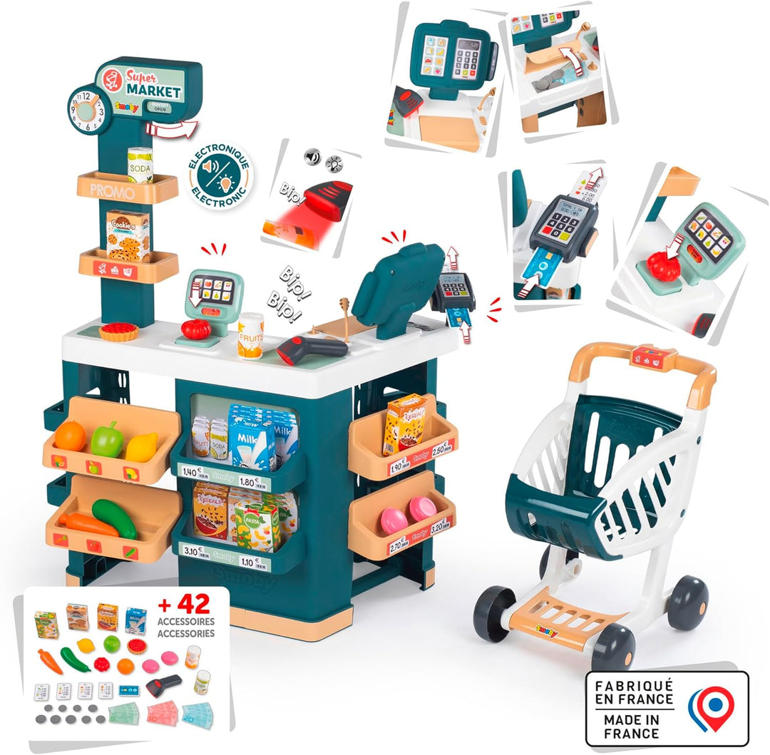 Smoby Supermarkt mit Einkaufswagen