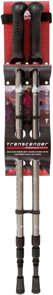 Trespass Transduo mit 3 Abschnitten Wanderstöcke Einheitsgrösse Graphite, Einheitsgrösse Graphite