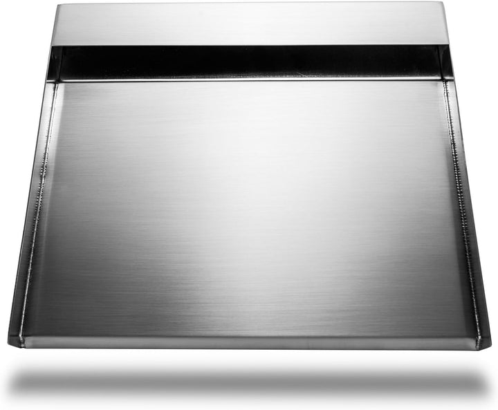 CLGarden Edelstahl Wasserfall 30cm Element mit LED Beleuchtung warmweiss für Garten Bachlauf Naturst