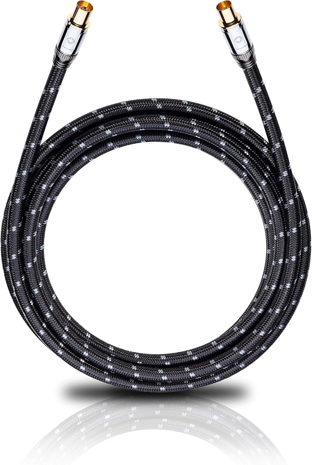 Oehlbach XXL Transmission Ultra - High End HPOCC Antennenkabel für TV und Radio, Koaxialstecker m/w,