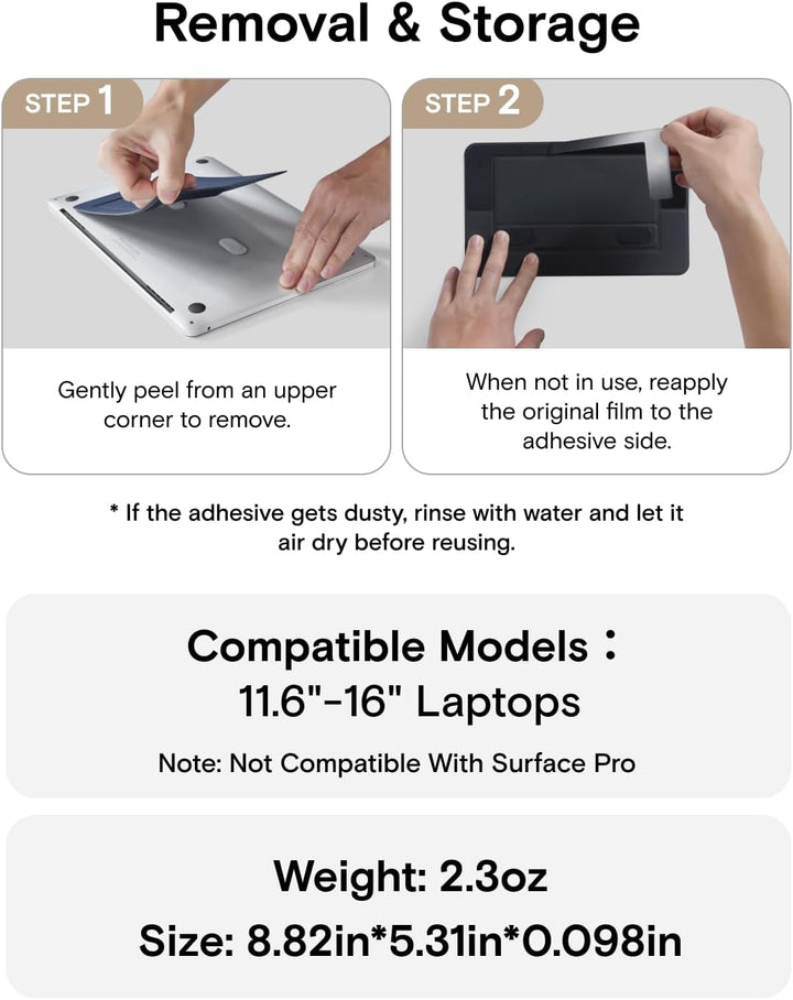 MOFT Invisible Airflow Laptopständer, mit Offenem Design für Wärmeableitung, Einstellbare Doppelwink