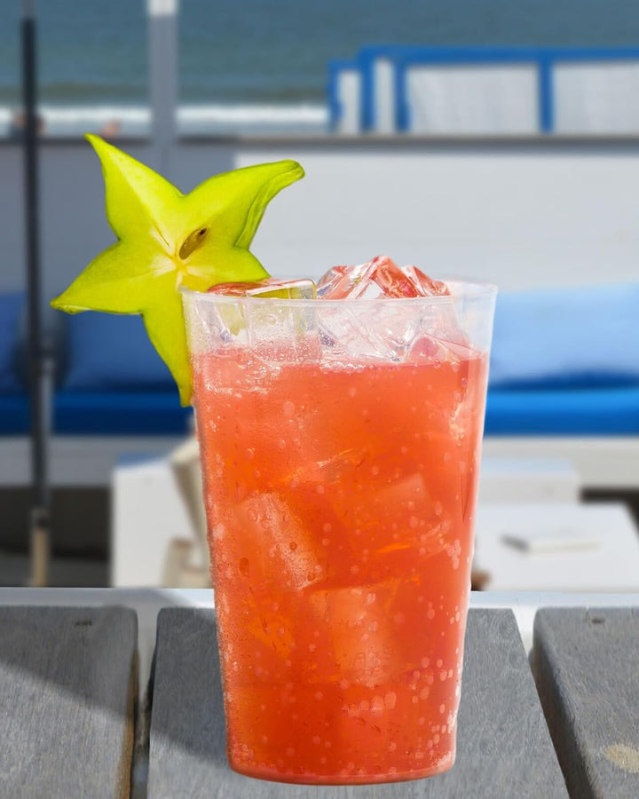 Octopus 25x Mehrwegbecher 500ml, Plastikbecher aus bruchsicherem Kunststoff, Plastik Trinkbecher für