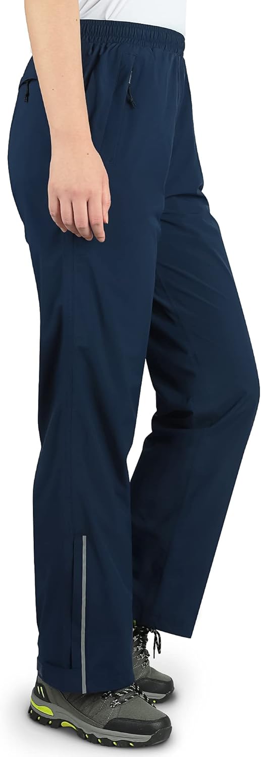 33,000ft Regenhose Damen Wasserdicht Atmungsaktiv Wanderhose Fahrrad Überziehhose Leichte Winddicht