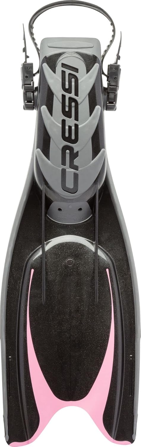 Cressi Frog Plus Tauchflossen Erwachsene XS/S - 36/39 Schwarz/Rosa, XS/S - 36/39 Schwarz/Rosa