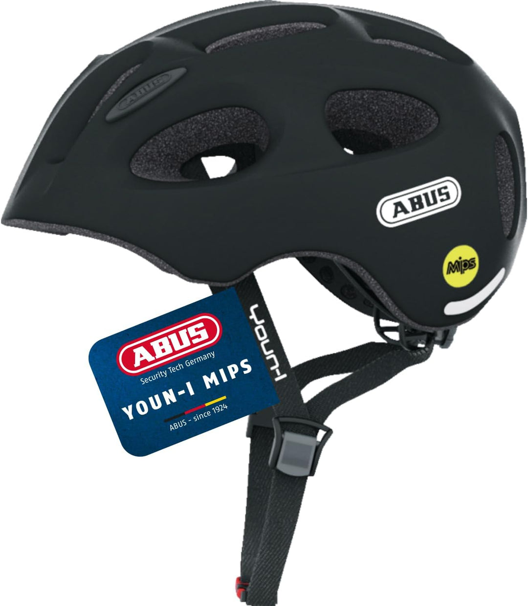 ABUS Kinderhelm Youn-I MIPS - Fahrradhelm mit Licht, Reflektoren und Aufprallschutz (MIPS) - für Mäd