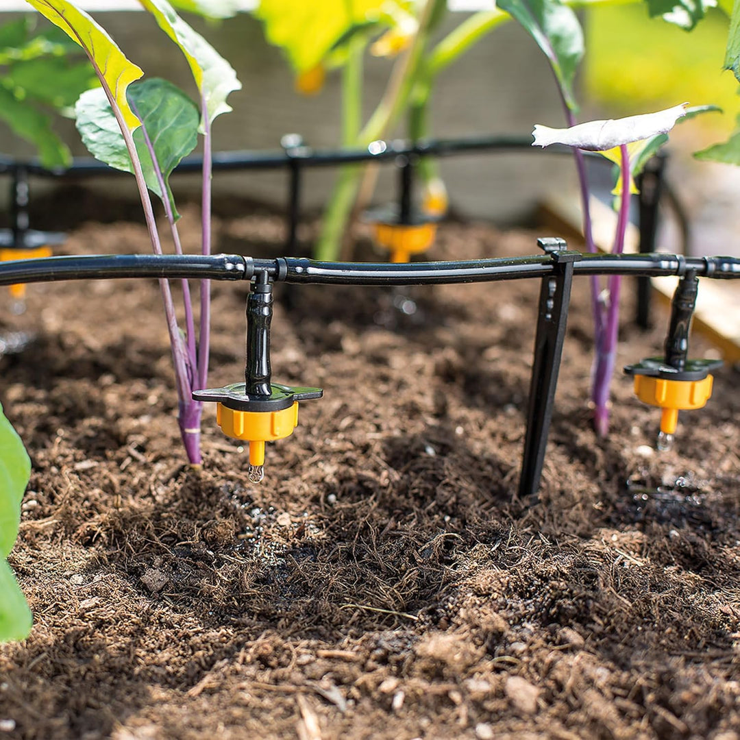 Solar Bewässerungssystem Waterdrops Komplettset Pflanzenbewässerung mit 15 Sprinklern Esotec 101100