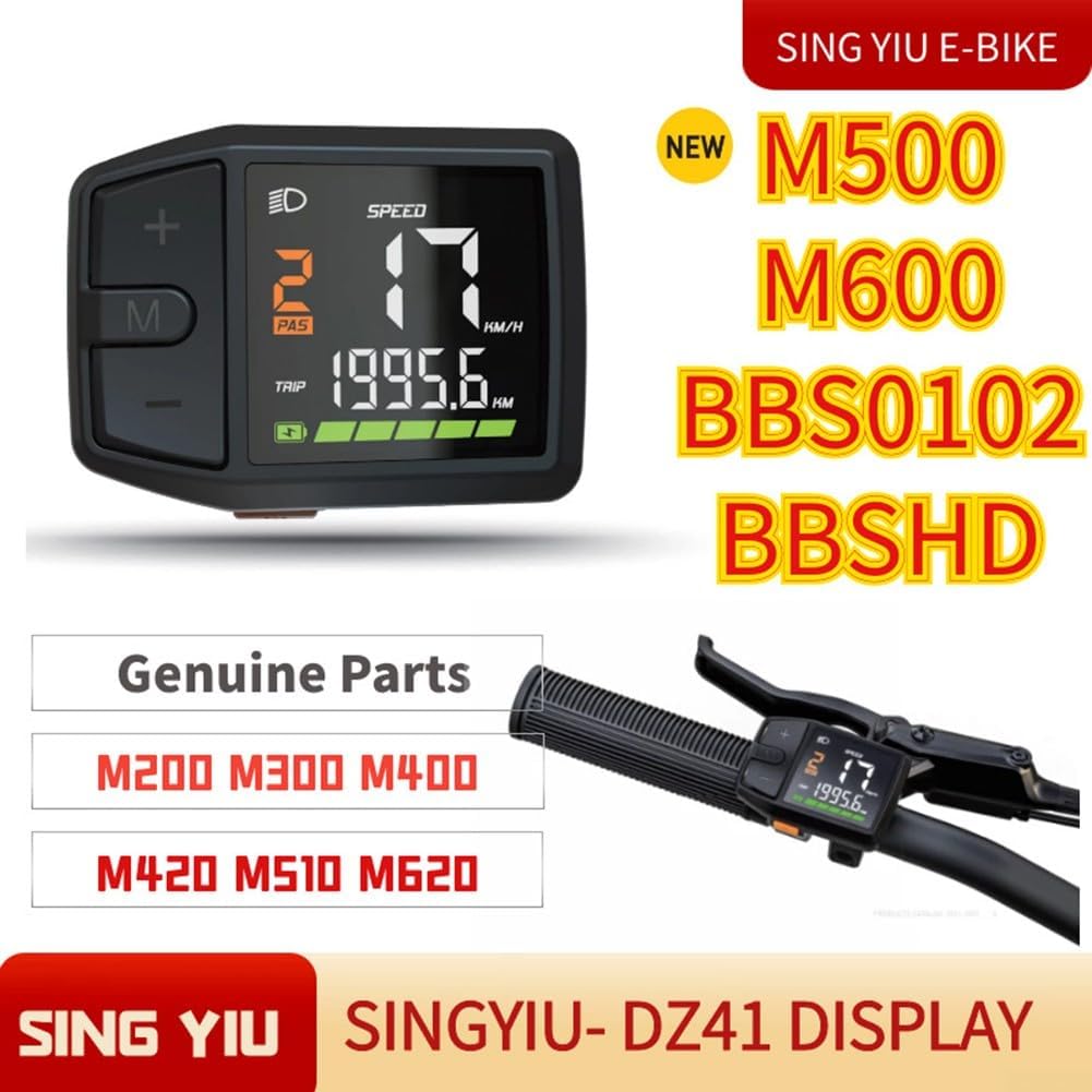 Elektrofahrrad LCD Display Bedienfeld Ebike UART/CAN Protokoll Display Für Bafang M500 M600 BBS01 02