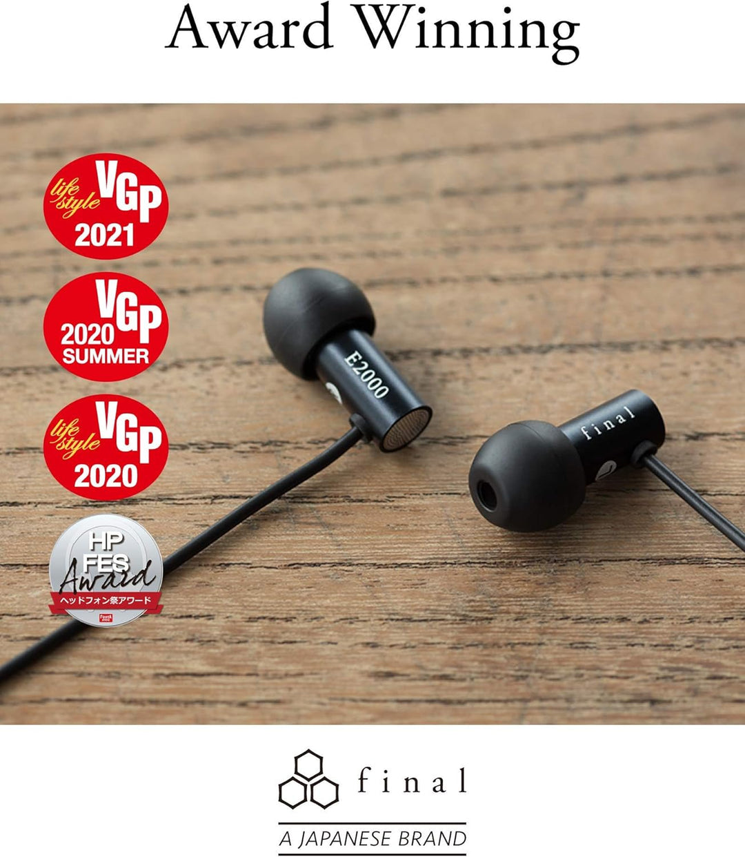 final E2000 Geräuschisolierender In-Ear Kopfhörer - Aluminium Schwarz E2000 Schwarz, E2000 Schwarz
