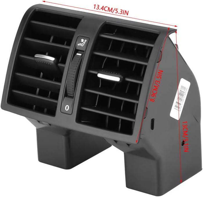 TKSE Luftauslass hinten, Luftauslass Luft A/C Mittelkonsole hinten fĂŒr Touran Caddy 04-15 1T0819203