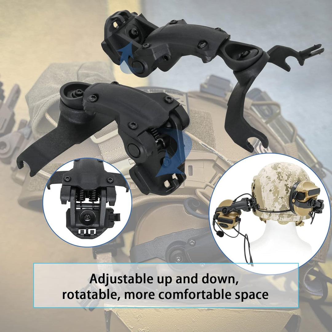 Hearangel ARC Rail Adapter Accessoires für Comta II Comta III Taktische Headsets (BK), BK