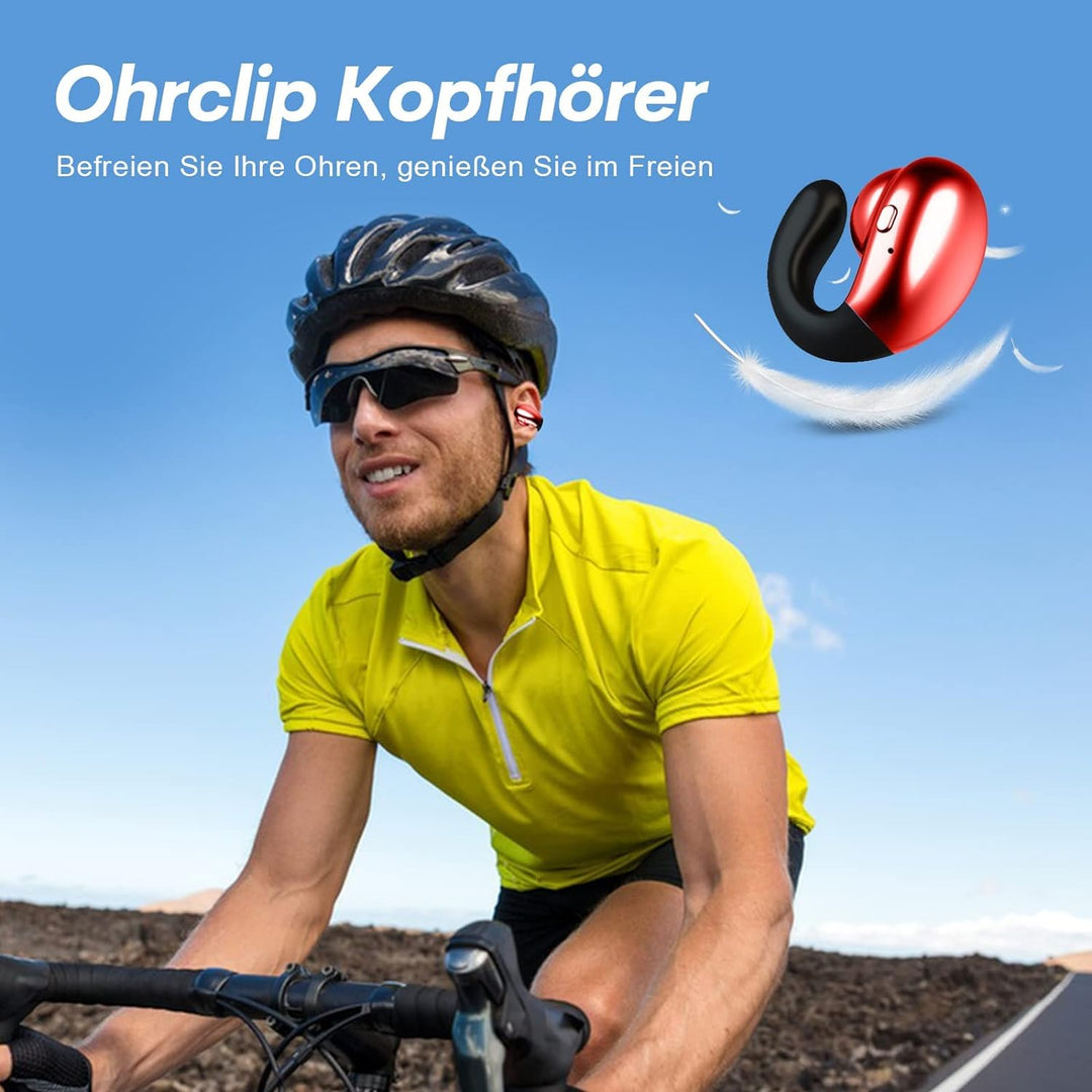 Open Ear Kopfhörer kabellos Bluetooth Luftleitung Knochenschall Sportkopfhörer Wireless Ear Clip Bon