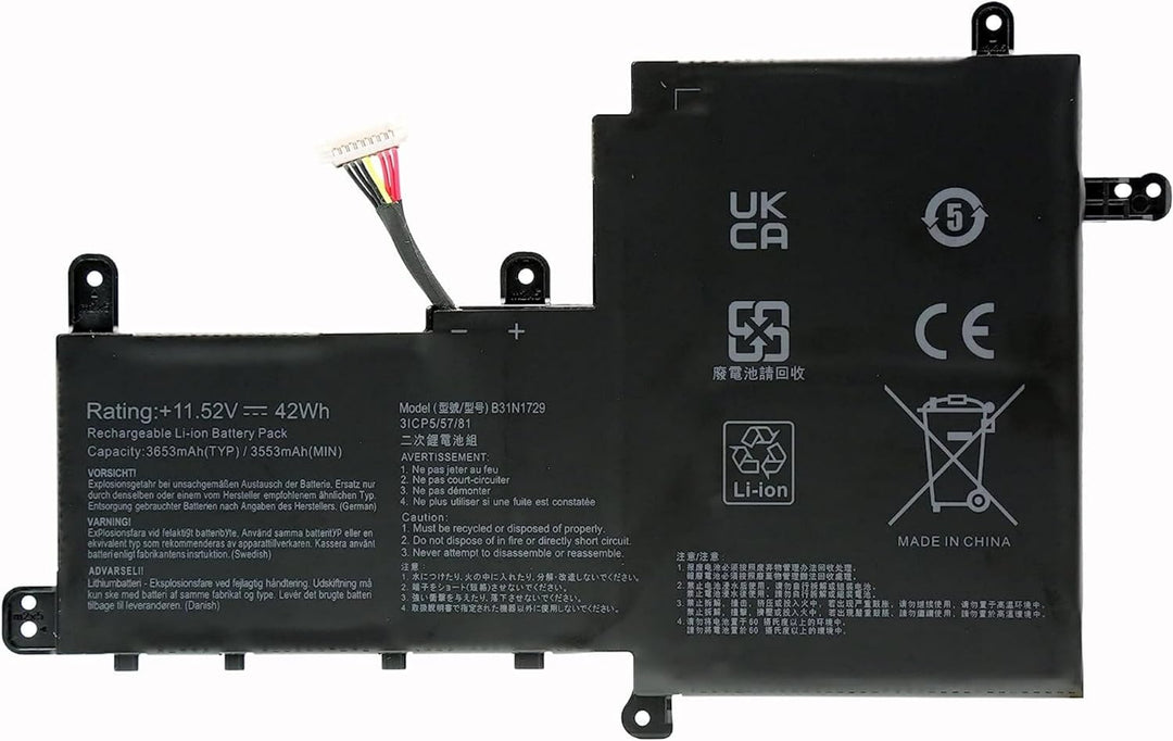 PUGASR B31N1729 Laptop Akku Kompatibel mit ASUS VivoBook S15 S5300F S5300U S5300UN X530FN X530 X530U