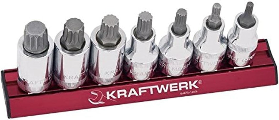 KRAFTWERK 328099 7-teilig XZN-Bit-Stecknusssatz Magalu 1/2 Zoll