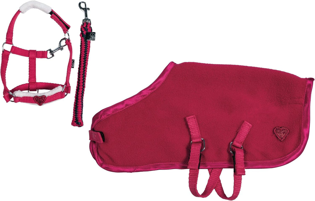 Hkm Kuschelpony Starterset Einheitsgrösse Rot, Einheitsgrösse Rot