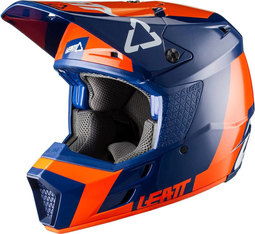 Leatt GPX 3.5 V20.2 Motocross Helm (Blue/Orange,XL (61/62))