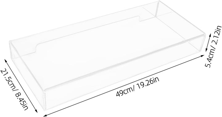 TOPBATHY Tastaturabdeckung Fall Acryl Klar Transparent Tastaturabdeckung Anti-Katzen-Tastaturabdecku