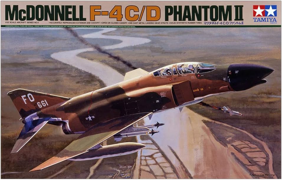 TAMIYA 300060305-1:32 Mc Donnell F4 C/D Phantom II, grün