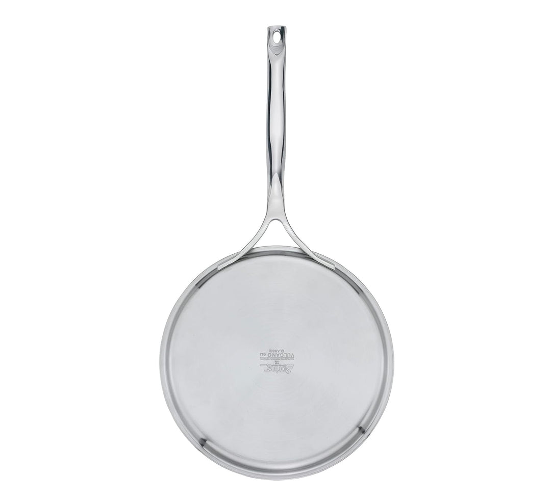 Spring Vulcano Classic Crepes Pfanne 28 cm | Edelstahl | 5-Lagen-Mehrschichtmaterial | Antihaftbesch