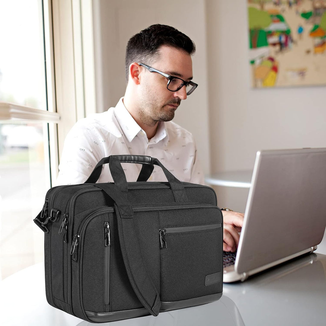 VANKEAN Laptoptasche Damen Herren Business Aktentasche 17.3 Zoll, Passend für bis zu Laptops, Wasser