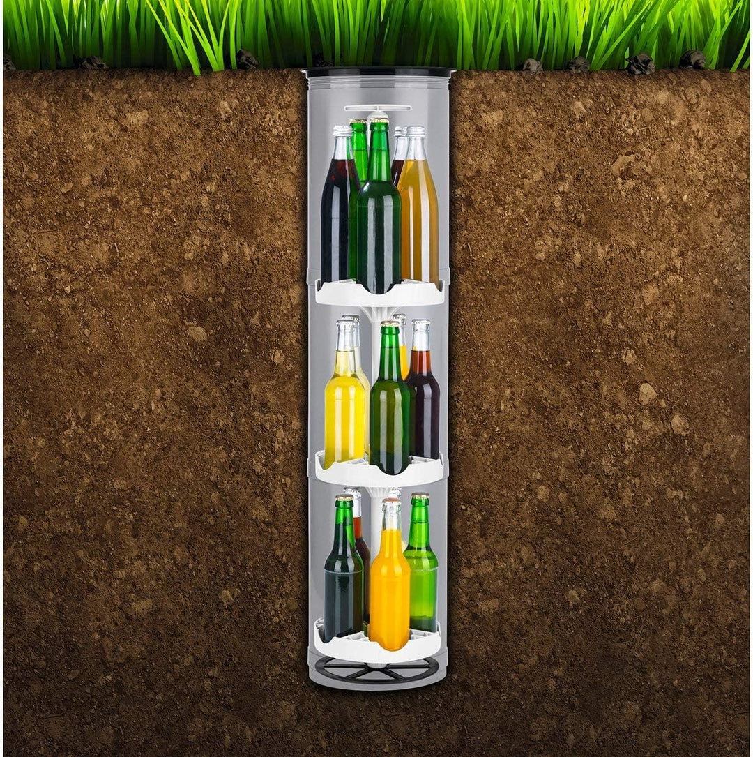 EASYmaxx Flaschenkühler Outdoor | Erdloch- Bierkühler, Camping Kühlschrank, Flaschenkühlschrank | bi