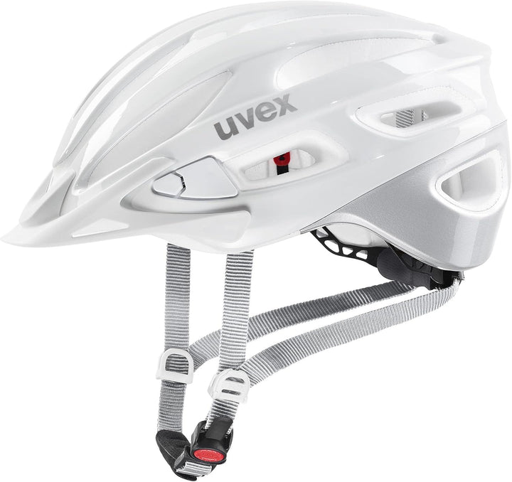 uvex True Fahrradhelm - White-Silver white-silver 52-55 cm Single, white-silver 52-55 cm Single