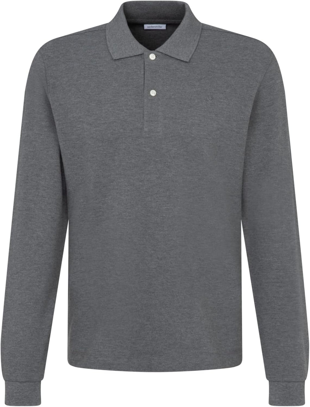 Seidensticker Herren Slim Fit Poloshirt Langarm Polo Shirt M Grau, M Grau