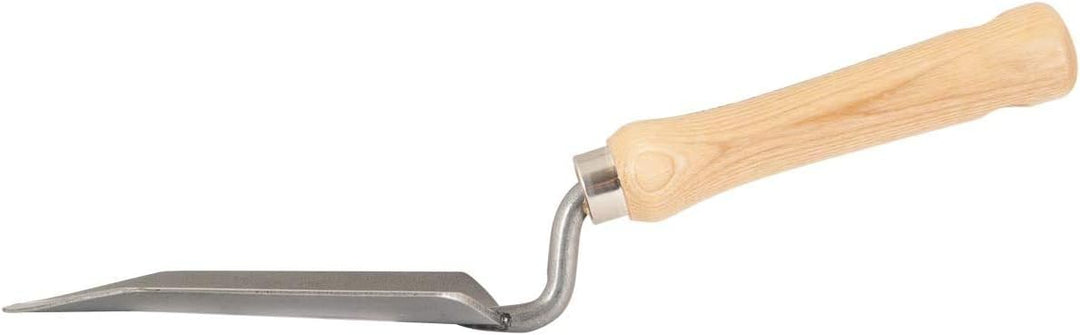 SHW-FIRE Unkrautentferner und Blumenkelle - Starkes Gartenwerkzeug aus Stahl und Holz